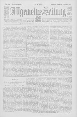 Allgemeine Zeitung Mittwoch 4. November 1903