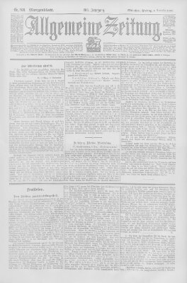 Allgemeine Zeitung Freitag 6. November 1903