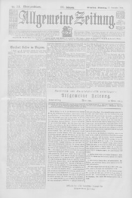 Allgemeine Zeitung Dienstag 17. November 1903