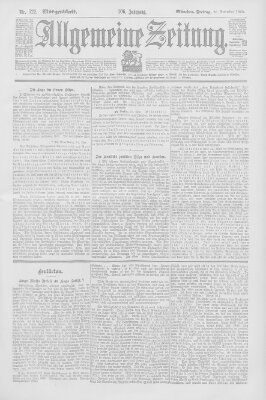 Allgemeine Zeitung Freitag 20. November 1903