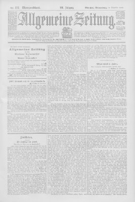 Allgemeine Zeitung Donnerstag 26. November 1903