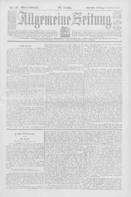 Allgemeine Zeitung Freitag 27. November 1903