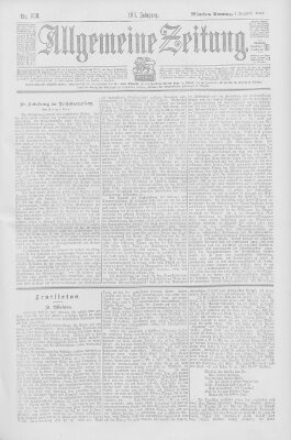 Allgemeine Zeitung Sonntag 6. Dezember 1903