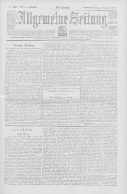 Allgemeine Zeitung Freitag 11. Dezember 1903