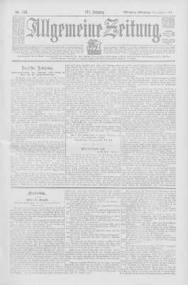 Allgemeine Zeitung Sonntag 13. Dezember 1903