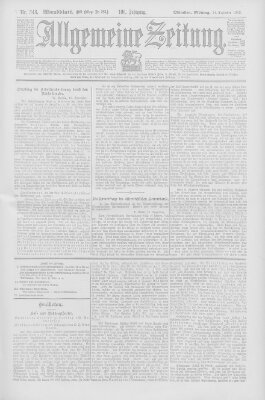 Allgemeine Zeitung Montag 14. Dezember 1903