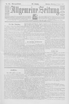 Allgemeine Zeitung Dienstag 15. Dezember 1903