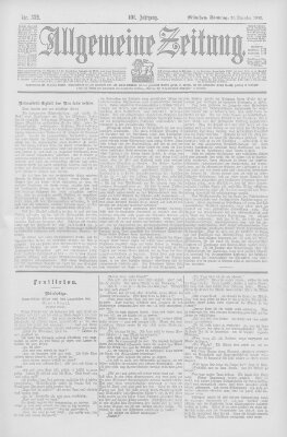Allgemeine Zeitung Sonntag 20. Dezember 1903