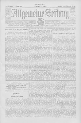 Allgemeine Zeitung Dienstag 5. Januar 1904