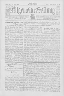 Allgemeine Zeitung Dienstag 12. Januar 1904