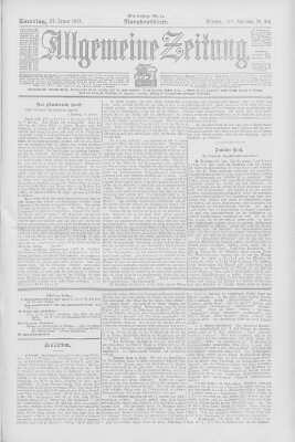 Allgemeine Zeitung Samstag 23. Januar 1904