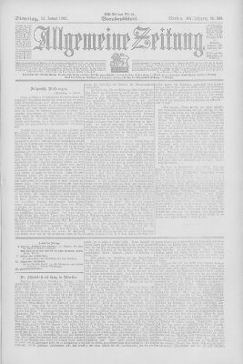 Allgemeine Zeitung Dienstag 26. Januar 1904