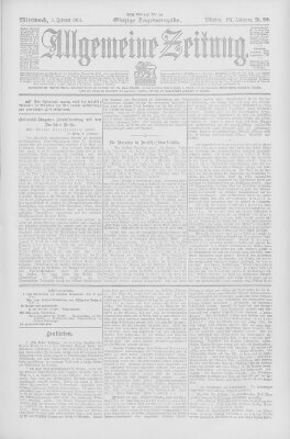 Allgemeine Zeitung Mittwoch 3. Februar 1904