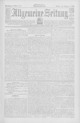 Allgemeine Zeitung Freitag 19. Februar 1904