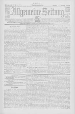 Allgemeine Zeitung Mittwoch 24. Februar 1904