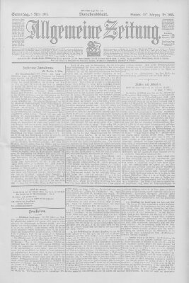 Allgemeine Zeitung Samstag 5. März 1904