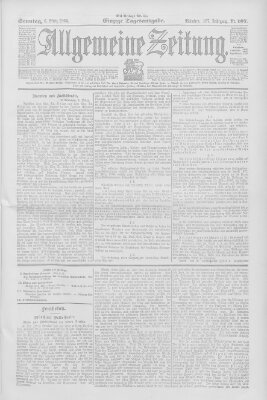 Allgemeine Zeitung Sonntag 6. März 1904