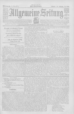 Allgemeine Zeitung Mittwoch 23. März 1904