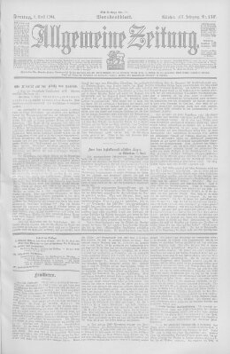 Allgemeine Zeitung Freitag 8. April 1904