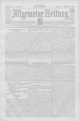 Allgemeine Zeitung Mittwoch 13. April 1904