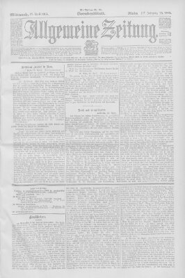 Allgemeine Zeitung Mittwoch 27. April 1904