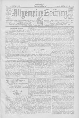 Allgemeine Zeitung Freitag 29. April 1904