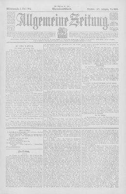 Allgemeine Zeitung Mittwoch 4. Mai 1904