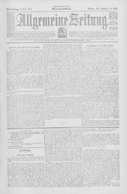 Allgemeine Zeitung Dienstag 10. Mai 1904