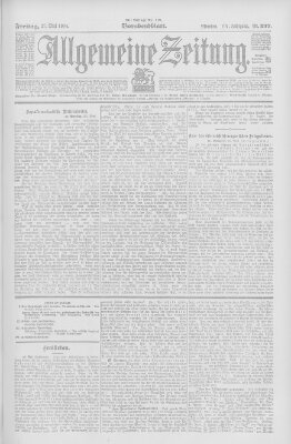 Allgemeine Zeitung Freitag 27. Mai 1904