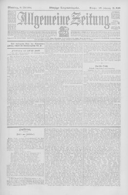 Allgemeine Zeitung Montag 30. Mai 1904