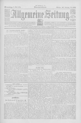 Allgemeine Zeitung Dienstag 31. Mai 1904