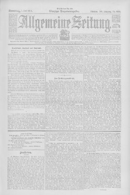 Allgemeine Zeitung Sonntag 5. Juni 1904