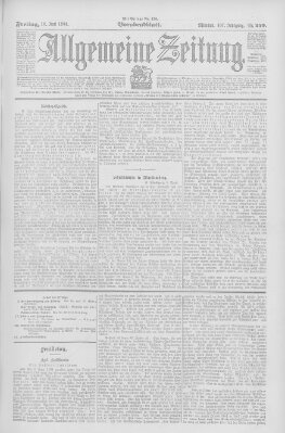 Allgemeine Zeitung Freitag 10. Juni 1904