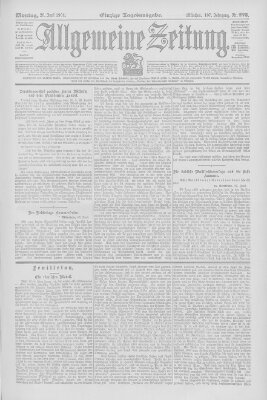 Allgemeine Zeitung Montag 20. Juni 1904