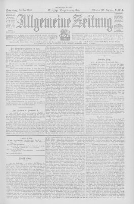 Allgemeine Zeitung Sonntag 26. Juni 1904