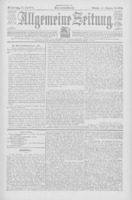 Allgemeine Zeitung Dienstag 28. Juni 1904