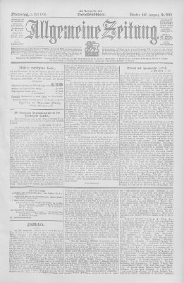 Allgemeine Zeitung Dienstag 5. Juli 1904