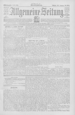 Allgemeine Zeitung Mittwoch 6. Juli 1904