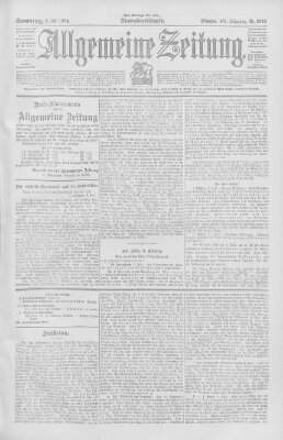 Allgemeine Zeitung Samstag 9. Juli 1904