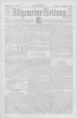 Allgemeine Zeitung Dienstag 12. Juli 1904