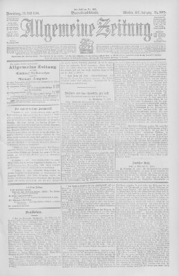 Allgemeine Zeitung Freitag 22. Juli 1904