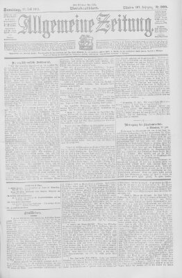 Allgemeine Zeitung Samstag 23. Juli 1904