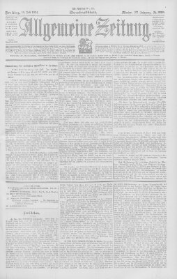 Allgemeine Zeitung Freitag 29. Juli 1904