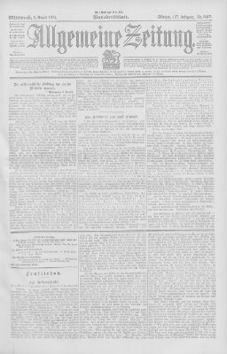 Allgemeine Zeitung Mittwoch 3. August 1904