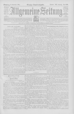 Allgemeine Zeitung Monday 19. September 1904