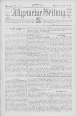 Allgemeine Zeitung Mittwoch 5. Oktober 1904