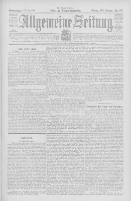 Allgemeine Zeitung Sonntag 9. Oktober 1904