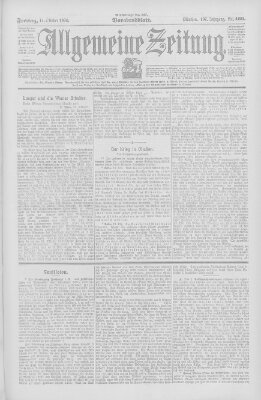 Allgemeine Zeitung Freitag 14. Oktober 1904