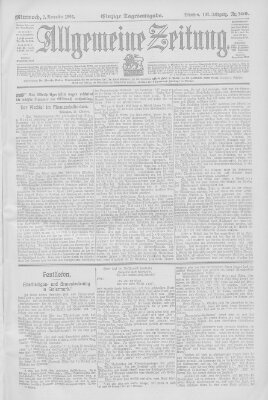 Allgemeine Zeitung Mittwoch 2. November 1904