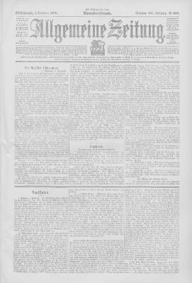 Allgemeine Zeitung Mittwoch 9. November 1904
